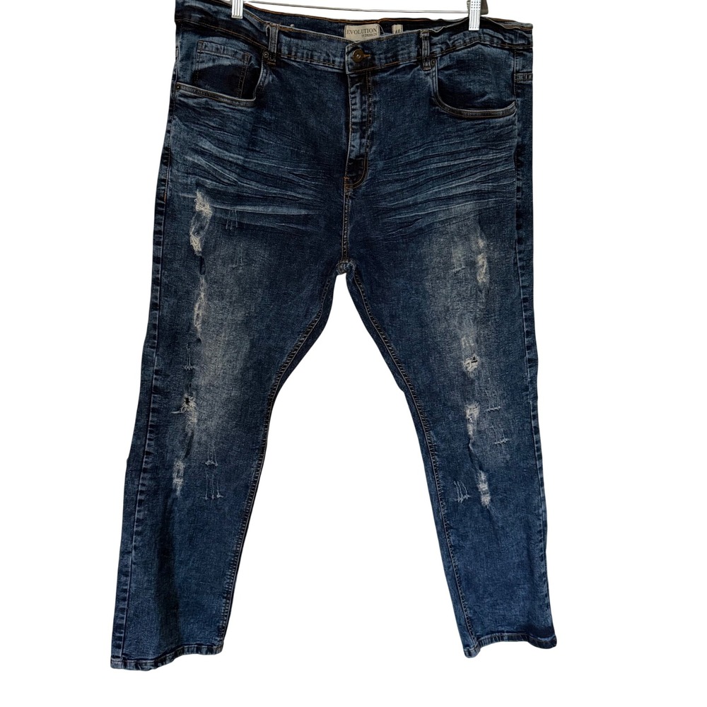 Evolution In Design Jeans‎ Men 46/33 Blue Acid Wash Grunge Retro 90s Y2K